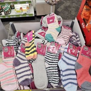Cozy Striped Fuzzy Socks